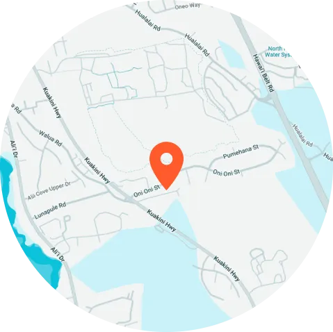 Map of the neighborhood around Tropical Smiles Dental, 75-5995 Kuakini Highway, Suite 121, Kailua Kona